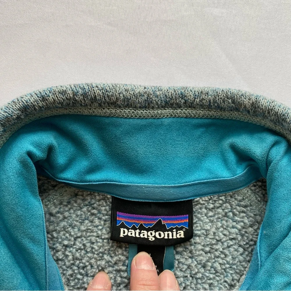 Patagonia Atoll Blue Better Sweater Fleece Outdoor Jacket Size Large - Picture 12 of 16